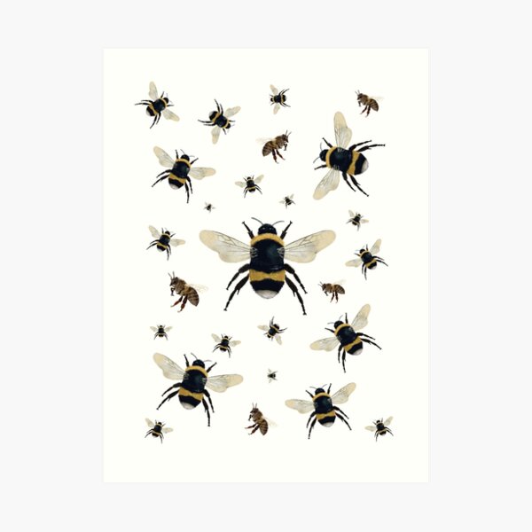 Bees Art Print