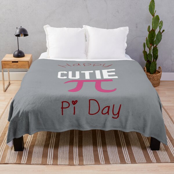 Happy Pi Day Cutie Pi Throw Blanket