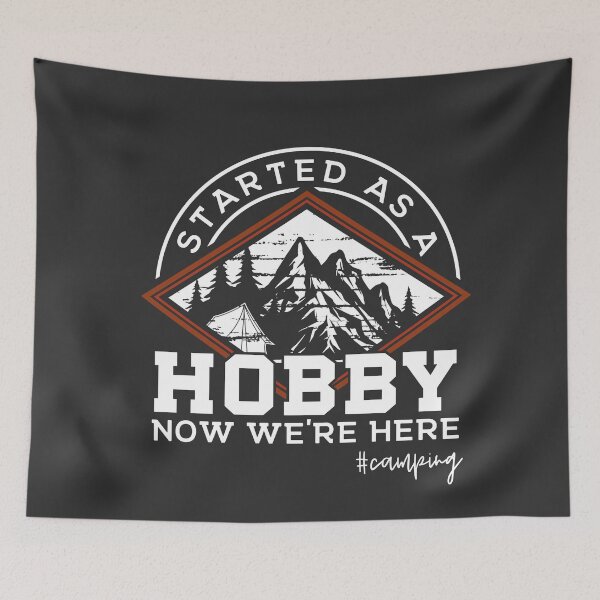 Item preview, Vintage Campers Addicted to Camping Started as a Hobby Gift designed and sold by Maljonic.