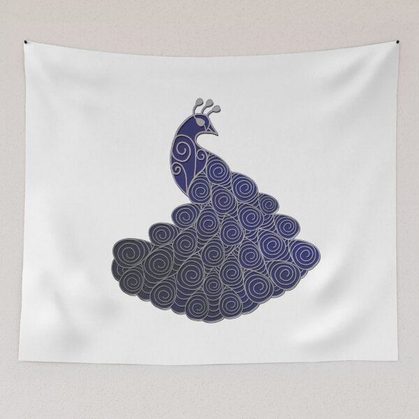 Item preview, Blue Peacock designed and sold by Quick Brown Fox Canada.