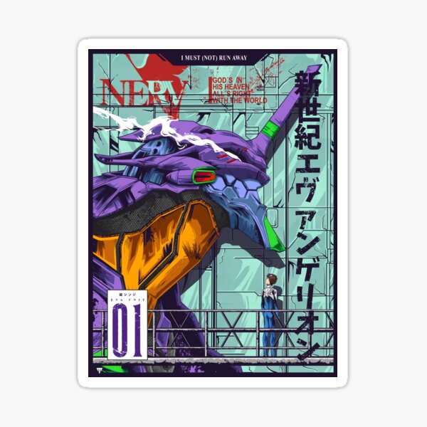 Vista previa del artículo con la obra «Evangelion - EVA 01 Poster Color», diseñado y vendido por Jhony  Caballero.