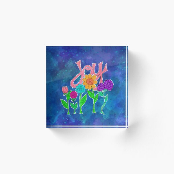 Item preview, JOY Watercolor Flowers  designed and sold by Kristi Duggins.