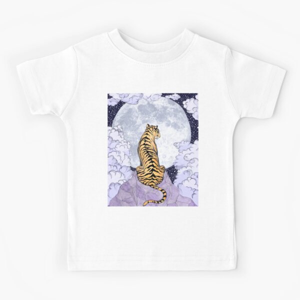 Tiger Moon Colour Version Kids T-Shirt
