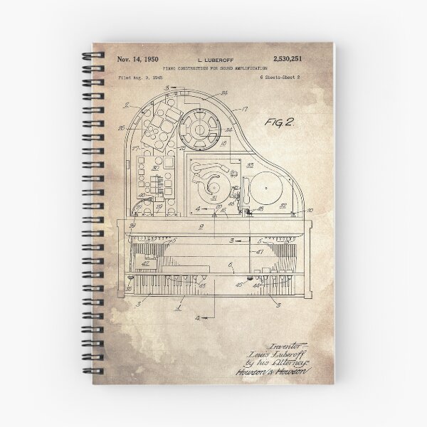Item preview, 5 PIANO CONSTRUCTION FOR Sound Patent Year 1945 02 designed and sold by drawspots.