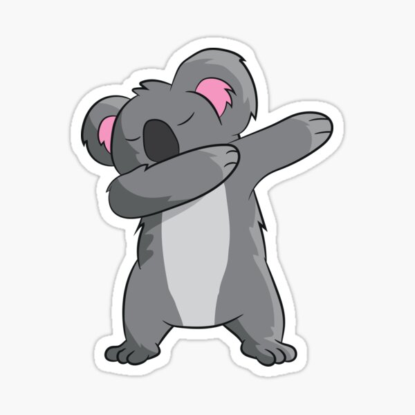 Koala - DAB / dancing / dabbing / dabben" Sticker by Mohja-Design |  Redbubble