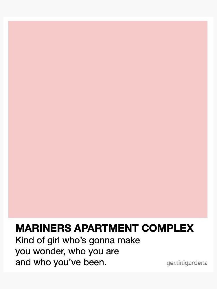 "mariners apartment complex" Sticker by geminigardens Redbubble