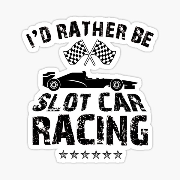 Slot Car Track Stickers | Redbubble