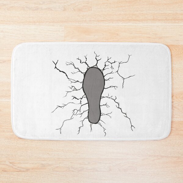Item preview, Icon or symbol of a heavy and strong footprint on a cracked and cracked surface. Ideal for informational and institutional materials designed and sold by LucianoCosmo.