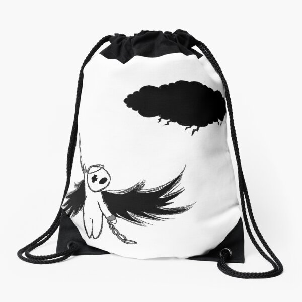 Halloween's angel Drawstring Bag