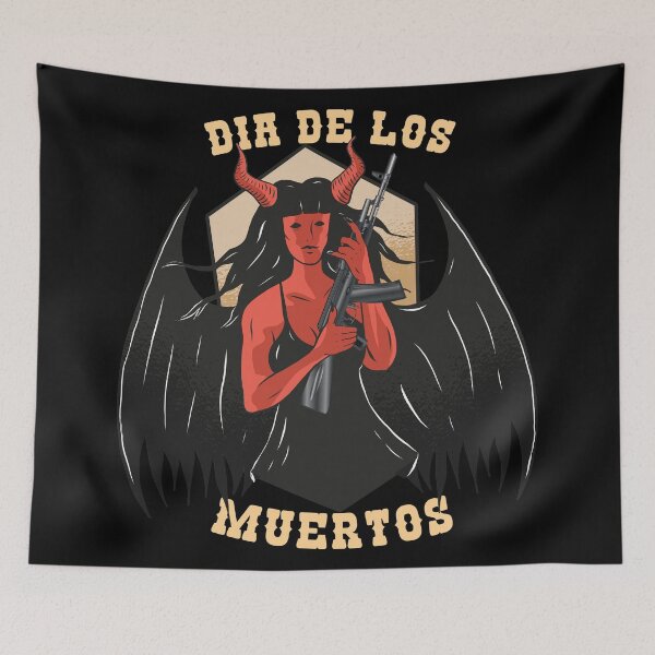 Item preview, Demon with Ak-47. designed and sold by emphatic.