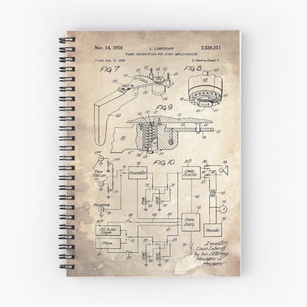 Item preview, 8 PIANO CONSTRUCTION FOR Sound Patent Year 1945 05 designed and sold by drawspots.