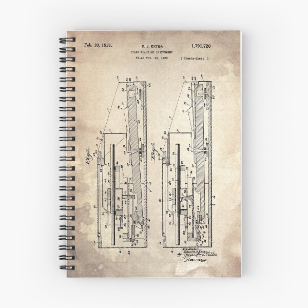 Item preview, 9 PIANO TEACHING INSTRUMENT Patent Year 1929 02 designed and sold by drawspots.