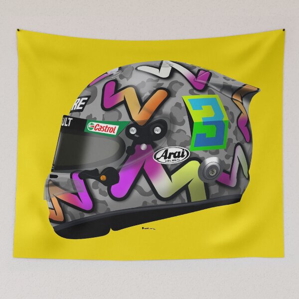 Item preview, Daniel Ricciardo - 2020 Helmet Left side designed and sold by JageOwen.