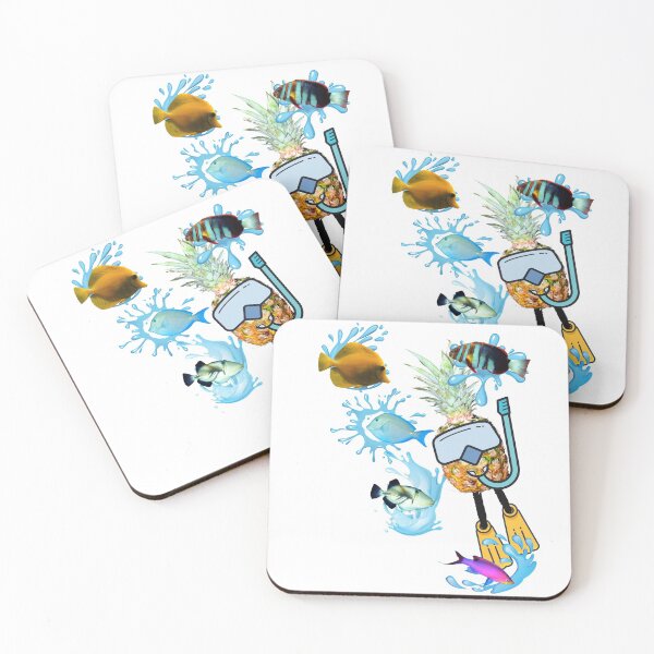 Item preview, Snorkling Pineapple designed and sold by michispines.