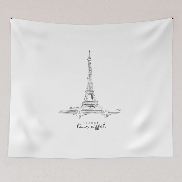 Item preview, Tour eiffel - Drawing - Naif- Minimalist design designed and sold by Tropical Blood.