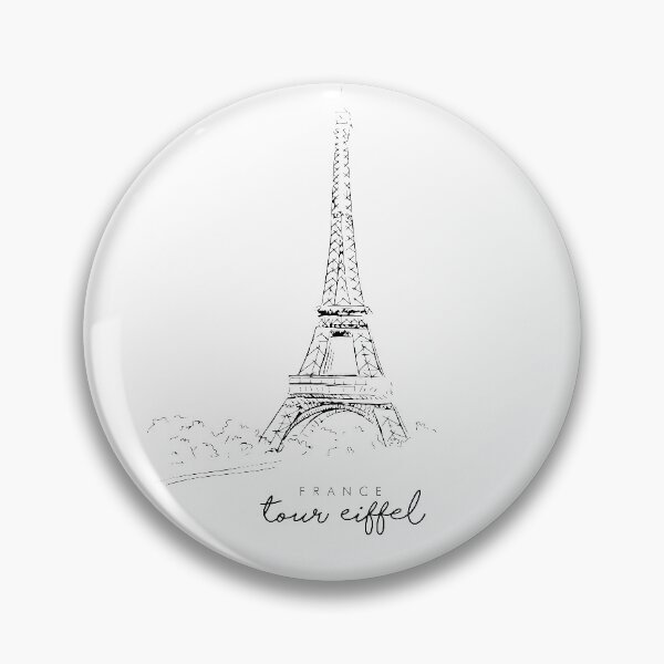 Item preview, Tour eiffel - France - Minimalist design - Draw lines  designed and sold by Tropical Blood.