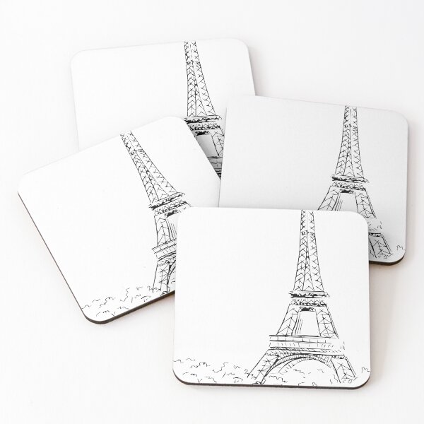 Item preview, Tour eiffel - France - Minimalist design - Draw lines  designed and sold by Tropical Blood.