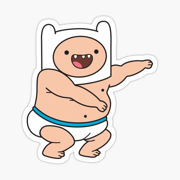 Sticker Baby Finn Redbubble