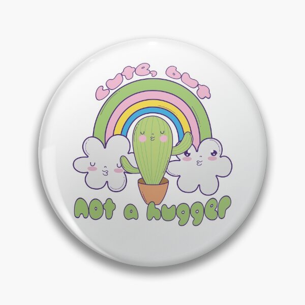 Item preview, Cute Cactus Doodle Not A Hugger designed and sold by MrEddie10.