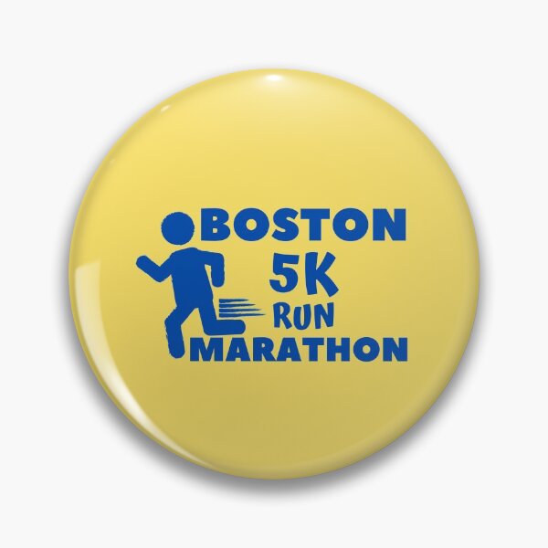 Item preview, Boston 5K Marathon - 10K, Full, Half Marathoner Gift, Runner's Gift, Running Gift,  Blue, Yellow designed and sold by RaceRunnerz-.