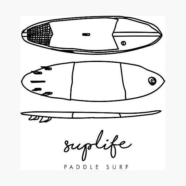 Item preview, SUPLIFE - Paddle Surf - Minimalist design - boards  designed and sold by Tropical Blood.