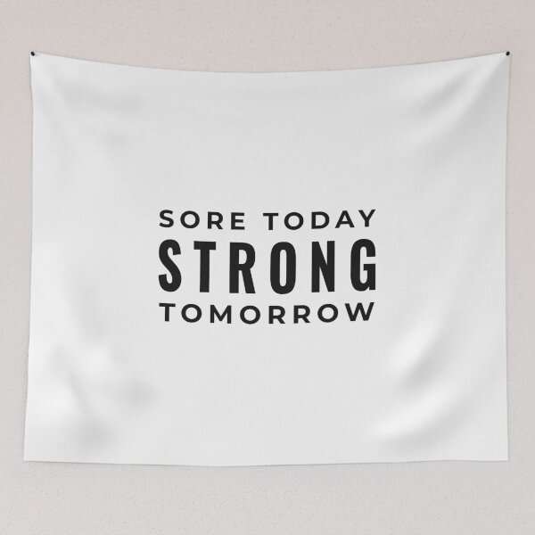 Item preview, Sore today strong tomorrow Fitness,Workout designed and sold by Minimalist Quotes and Sayings.