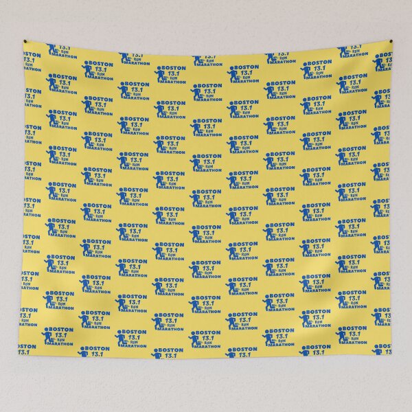 Item preview, Boston 13.1 Marathon - 10K, Full, Half Marathoner Gift, Runner's Gift, Running Gift,  Blue, Yellow designed and sold by RaceRunnerz-.