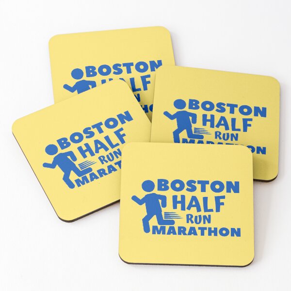 Item preview, Boston Half Marathon Run - 10K, Full, Half Marathoner Gift, Runner's Gift, Running Gift,  Blue, Yellow designed and sold by RaceRunnerz-.