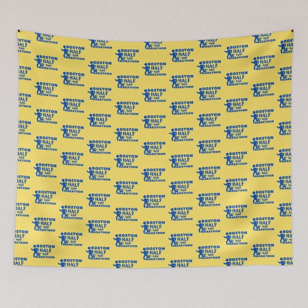 Item preview, Boston Half Marathon Run - 10K, Full, Half Marathoner Gift, Runner's Gift, Running Gift,  Blue, Yellow designed and sold by RaceRunnerz-.