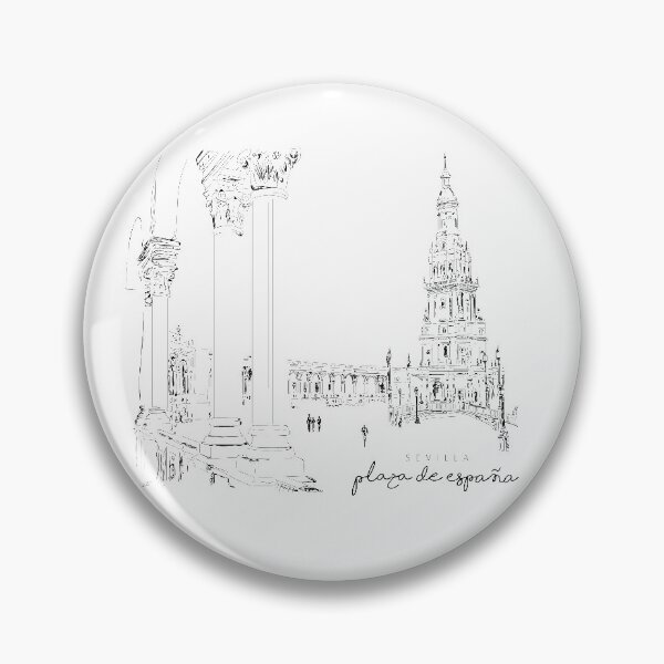Item preview, The Plaza de España - Visit Sevilla - Seville Minimalist Design designed and sold by Tropical Blood.