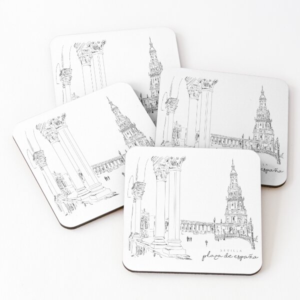 Item preview, The Plaza de España - Visit Sevilla - Seville Minimalist Design designed and sold by Tropical Blood.