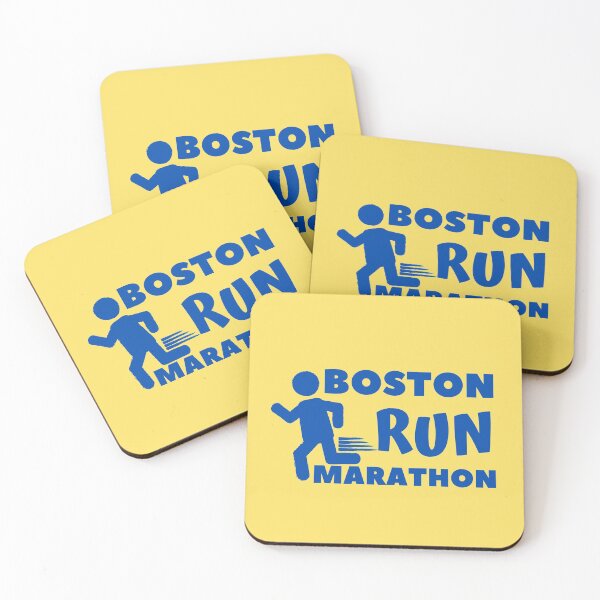Item preview, Boston Run Marathon - 5K, 10K, Full, Half, 26.2, 13.1 Marathoner Gift, Runner's Gift, Running Gift,  Blue, Yellow designed and sold by RaceRunnerz-.
