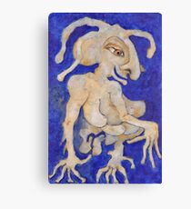 Cadeau Bleu Canvas Print