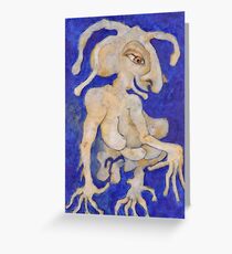 Cadeau Bleu Greeting Card