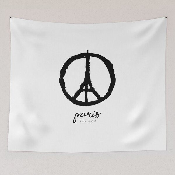 Item preview, Peace for Paris - France Design Tour Eiffel Minimalist  designed and sold by Tropical Blood.