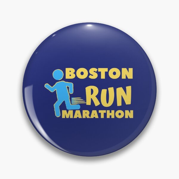 Item preview, Boston Run Marathon - 5K, 10K, Full, Half, 26.2, 13.1 Marathoner Gift, Runner's Gift, Running Gift,  Blue, Yellow designed and sold by RaceRunnerz-.