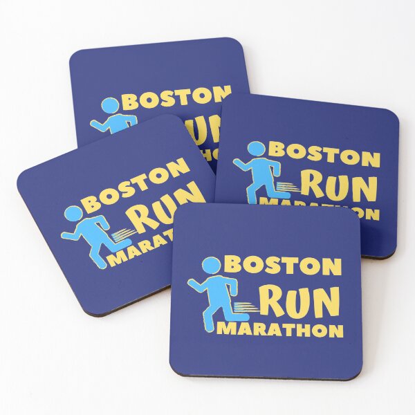 Item preview, Boston Run Marathon - 5K, 10K, Full, Half, 26.2, 13.1 Marathoner Gift, Runner's Gift, Running Gift,  Blue, Yellow designed and sold by RaceRunnerz-.