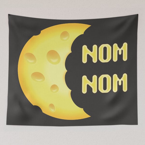 Item preview, Nom Nom Cheese Moon designed and sold by jdm1981.