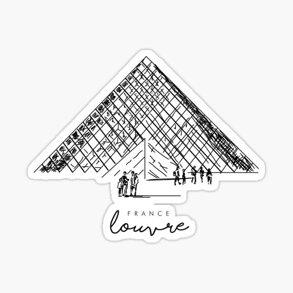 Item preview, LOUVRE - Minimalist - France - Louvre Museum  designed and sold by Tropical Blood.