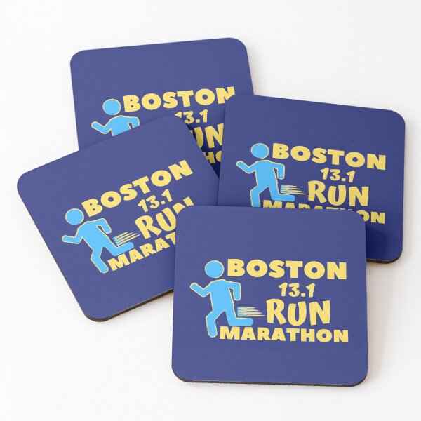 Item preview, Boston 13.1 Marathon - 10K, Full, Half Marathoner Gift, Runner's Gift, Running Gift,  Blue, Yellow designed and sold by RaceRunnerz-.