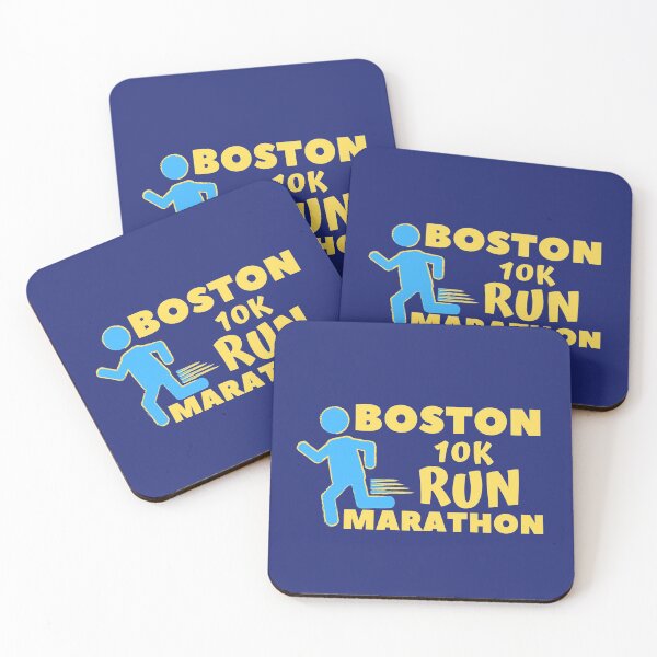 Item preview, Boston 10K Marathon - 5K, Full, Half Marathoner Gift, Runner's Gift, Running Gift,  Blue, Yellow designed and sold by RaceRunnerz-.