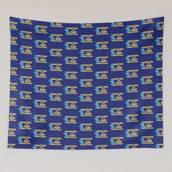Item preview, Boston 10K Marathon - 5K, Full, Half Marathoner Gift, Runner's Gift, Running Gift,  Blue, Yellow designed and sold by RaceRunnerz-.