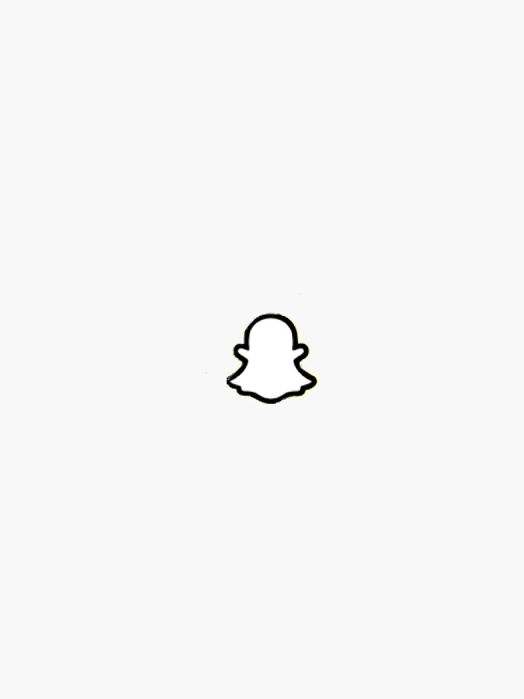 "Snapchat ghost" Sticker by Kamo2006 Redbubble