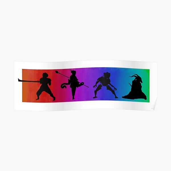 Slay Silhouettes Poster