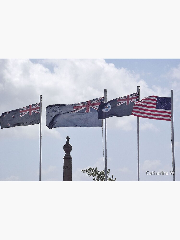 "ANZAC Day Flags" Poster for Sale by cathywillett Redbubble
