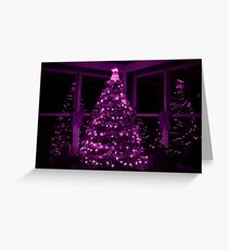 PURPLE CHRISTMAS Greeting Card
