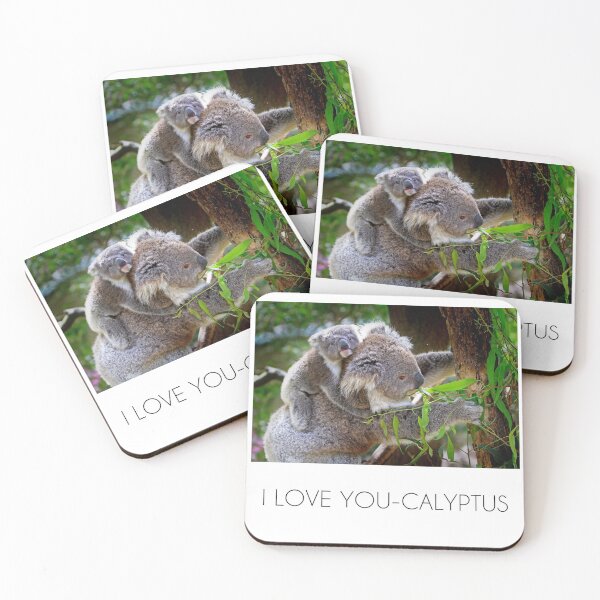 Item preview,  Original "I love you-calyptus" for eucalyptus and koala bear lovers designed and sold by sanastyle.