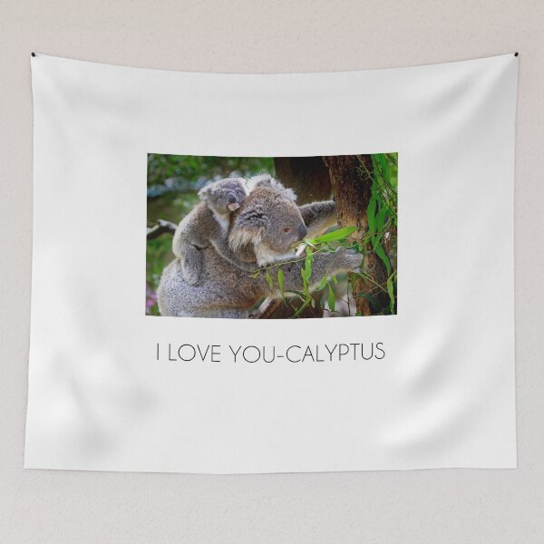 Item preview,  Original "I love you-calyptus" for eucalyptus and koala bear lovers designed and sold by sanastyle.