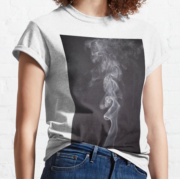 White Smoke Background T-Shirts for Sale