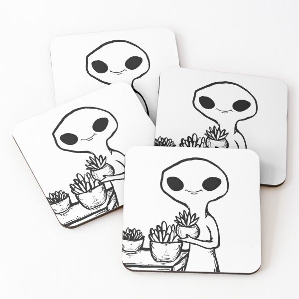 Item preview, Alien With Plants designed and sold by TheSaltedSlug.
